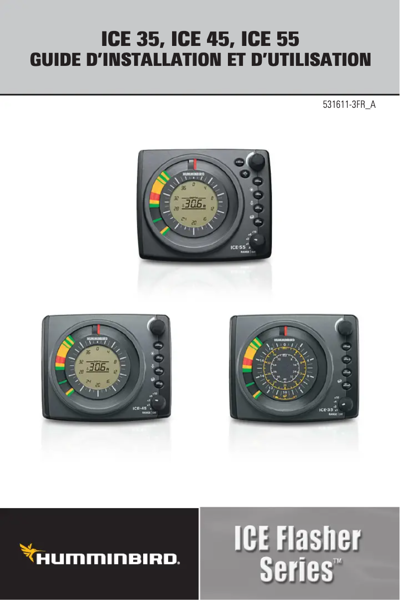Página 1 del manual Manual de usuario Humminbird ICE 45 Flasher