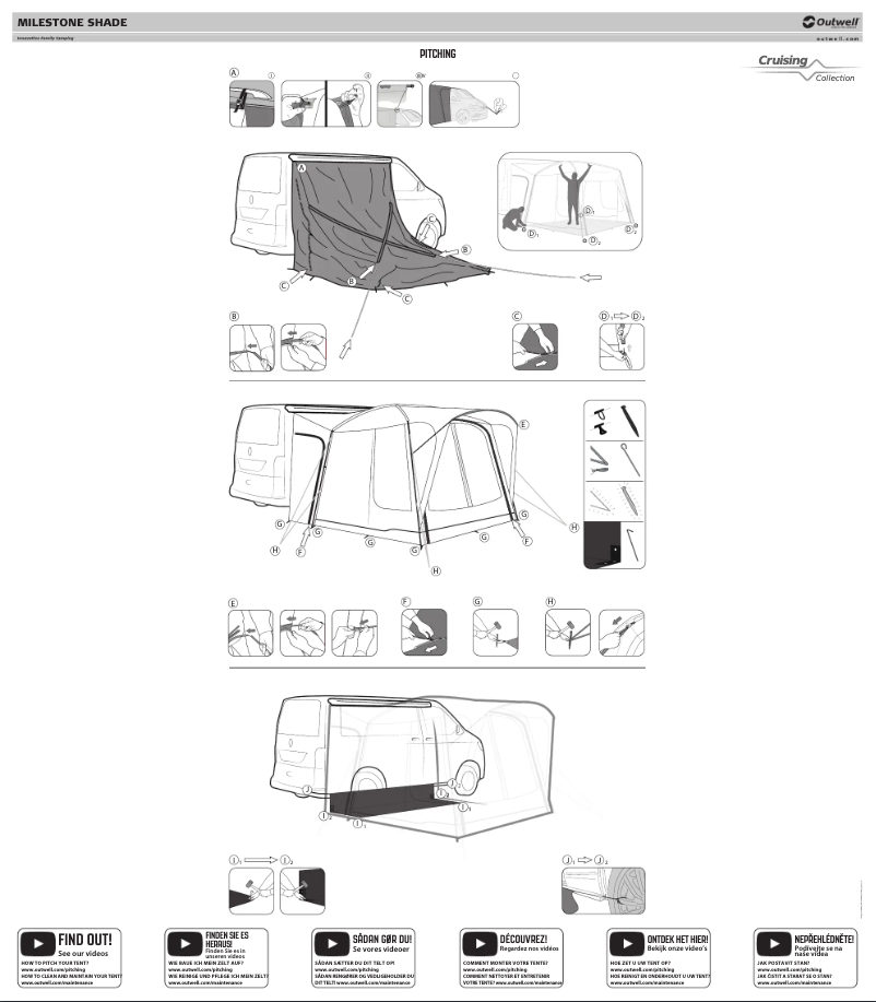 Page 1 de la notice Manuel utilisateur Outwell Milestone Shade