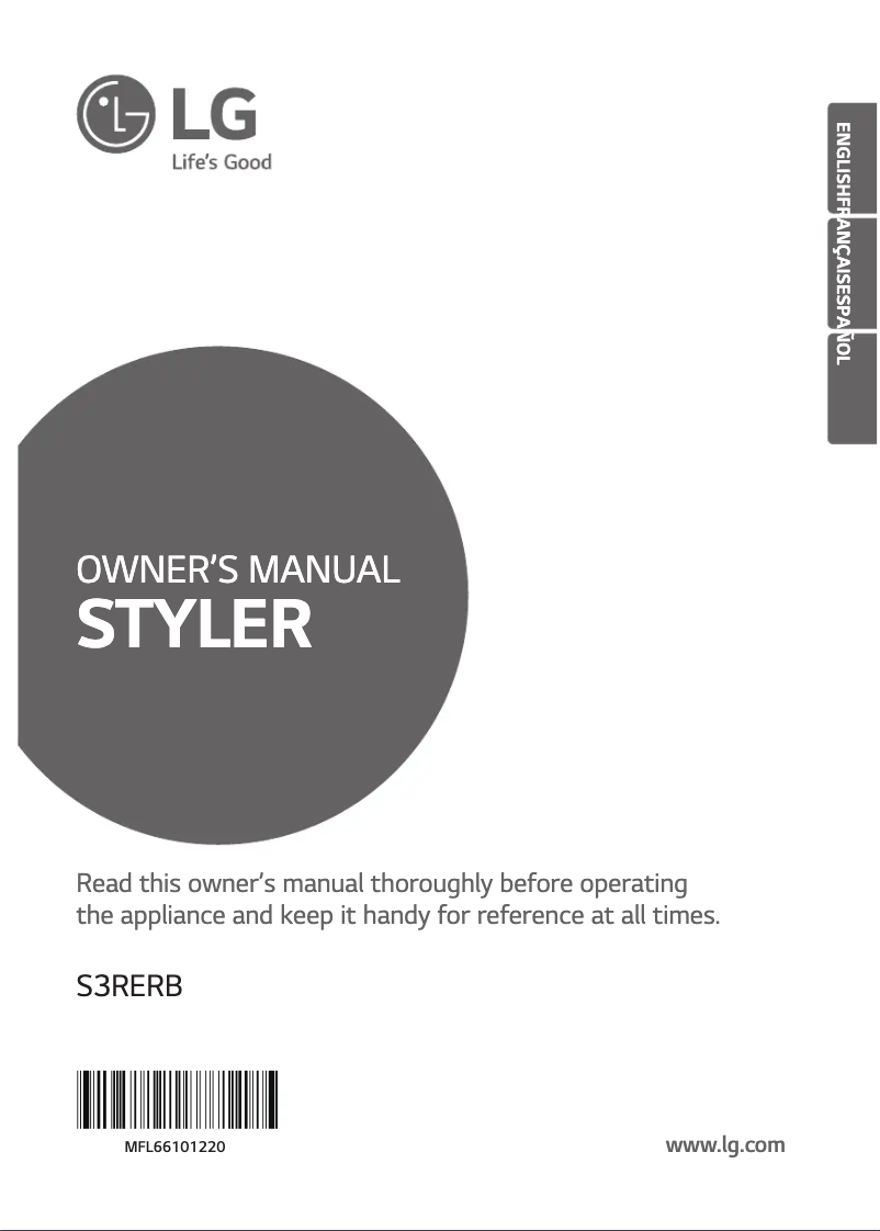 Image de la première page du manuel de l'appareil S3WERB