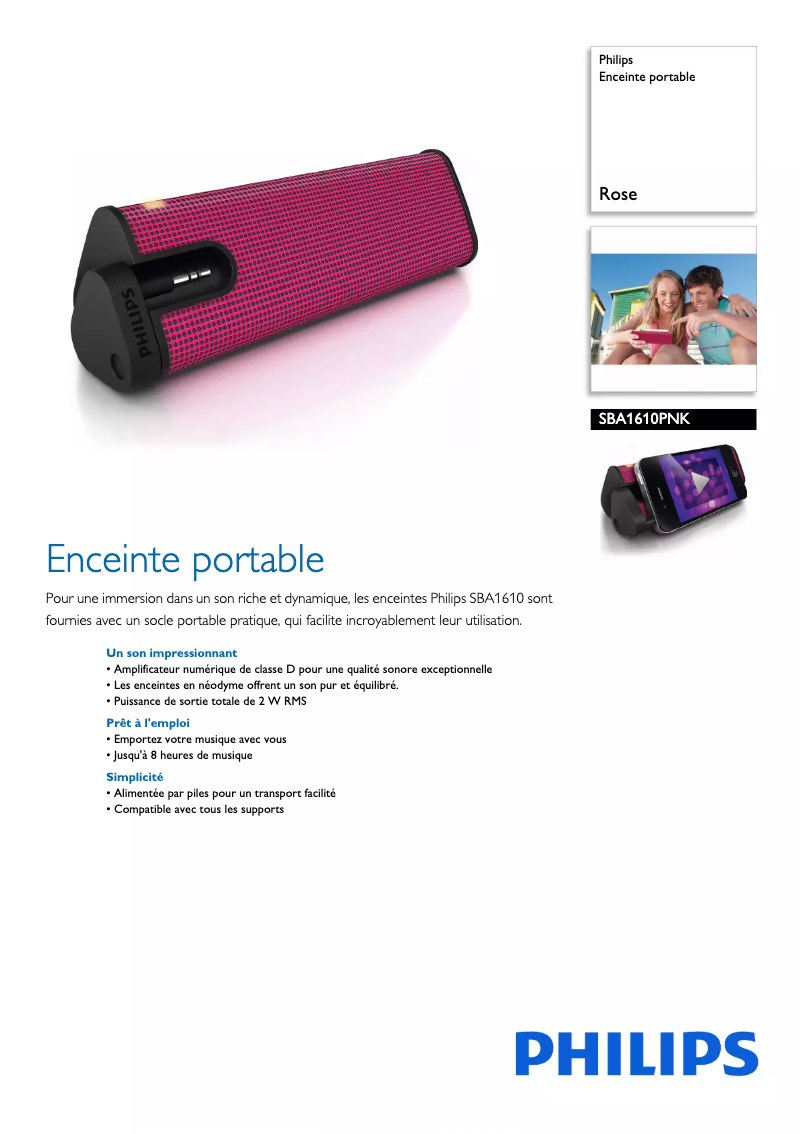 Imagen de la primera página del manual del dispositivo SBA1610