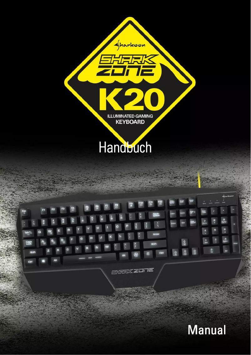 Page n°1 - Manuel utilisateur Sharkoon SHARK ZONE K20