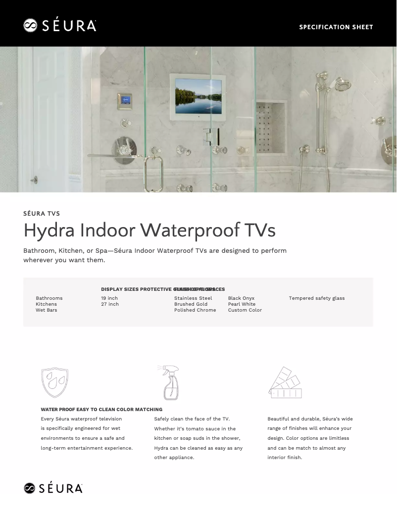 Page n°1 - Manuel utilisateur Seura Indoor Hydra IWT-27-SS