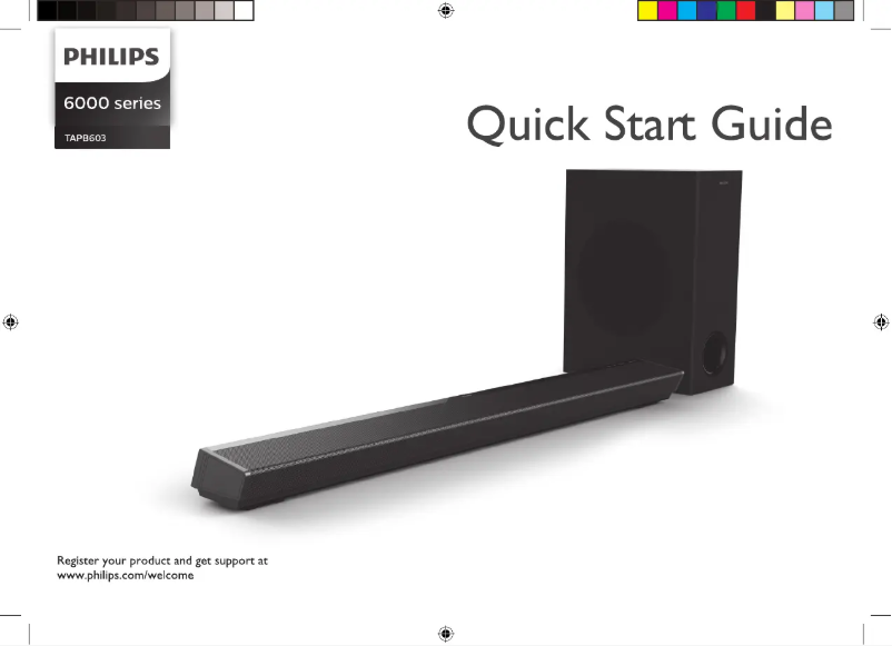 Page n°1 - Guide de démarrage rapide Philips TAPB603