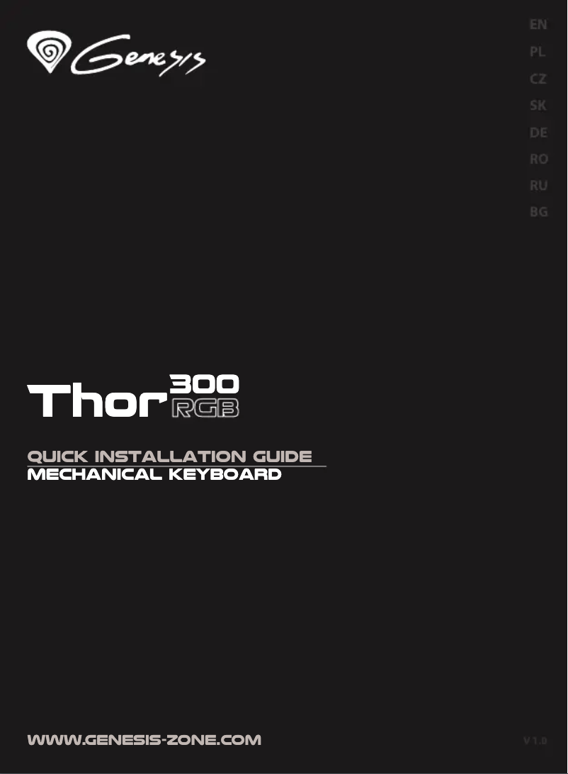 Imagen de la primera página del manual del dispositivo Thor 300 RGB
