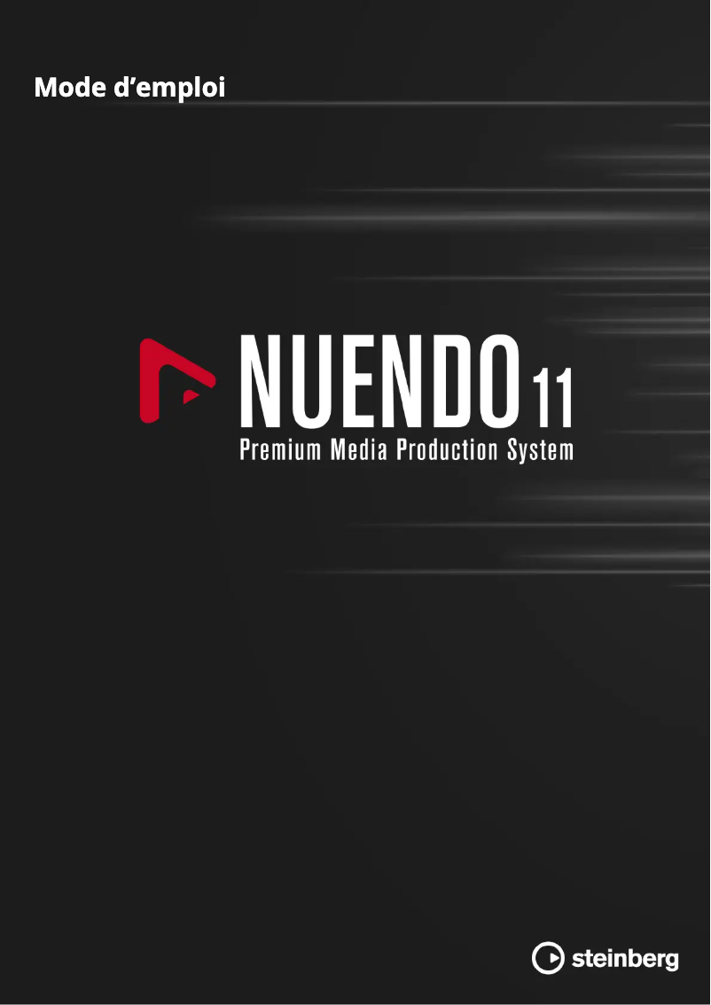 Image de la première page du manuel de l'appareil Nuendo 11
