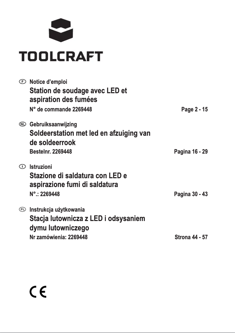 Page 1 de la notice Manuel utilisateur Toolcraft LSL-951