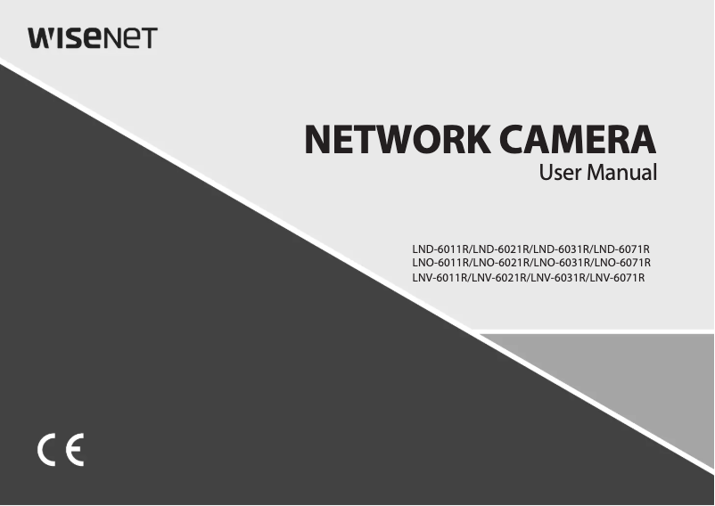Page n°1 - Manuel utilisateur Wisenet LND-6031R