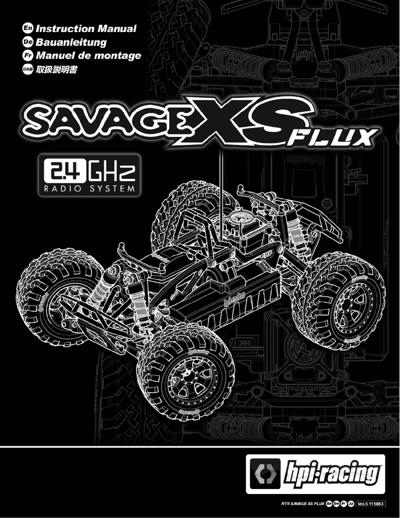 Page n°1 - Manuel utilisateur HPI Racing Savage XS Flux