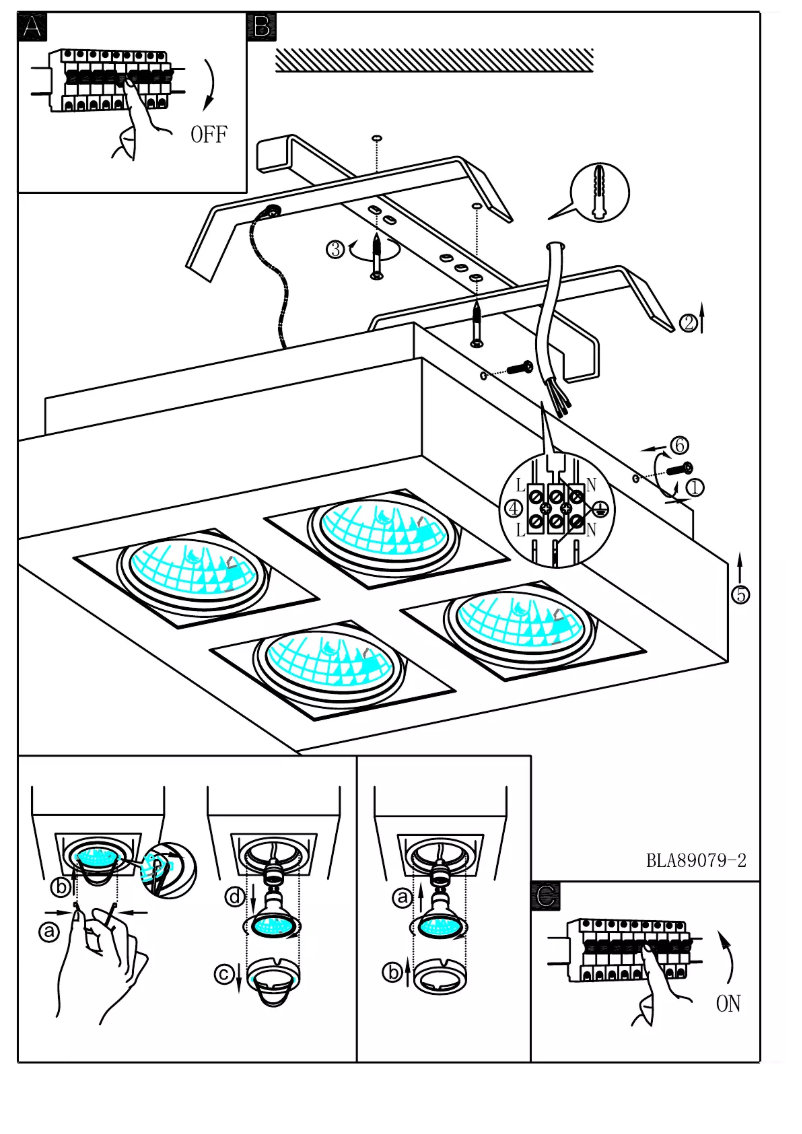 Page 1 de la notice Manuel utilisateur Eglo Loke