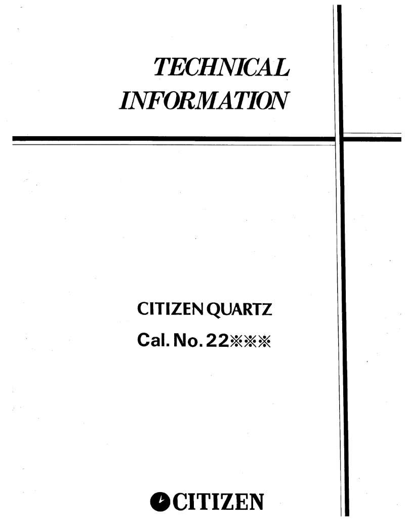 Page 1 de la notice Manuel utilisateur Citizen Cal 2200