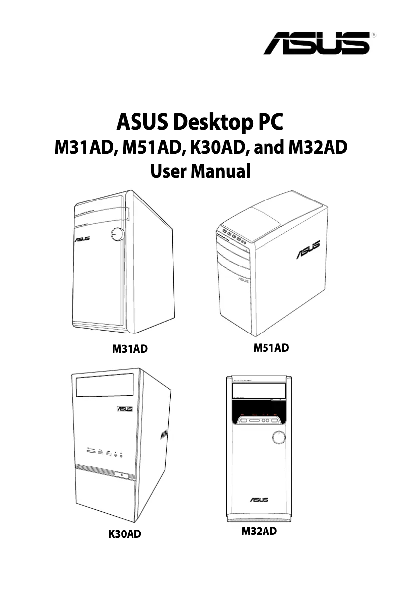 Page 1 de la notice Manuel utilisateur Asus 30AD-IT001S