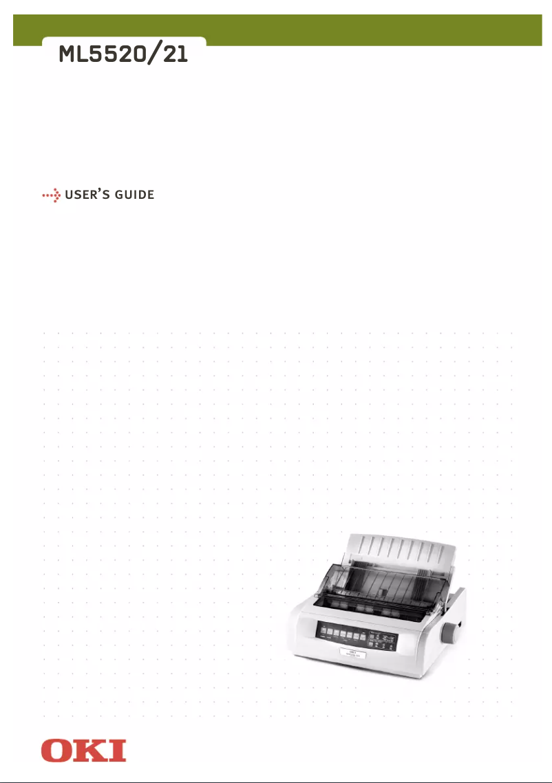 Page 1 de la notice Manuel utilisateur OKI ML5521
