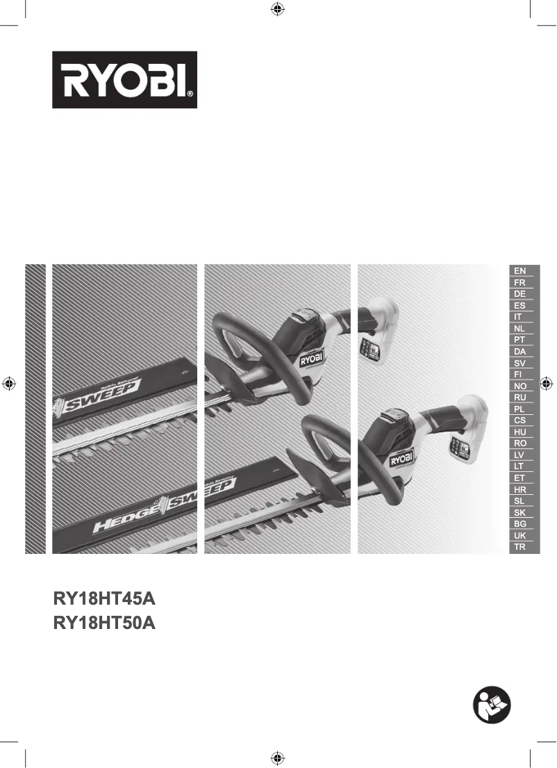 Page 1 de la notice Manuel utilisateur RYOBI One+ RY18HT50A