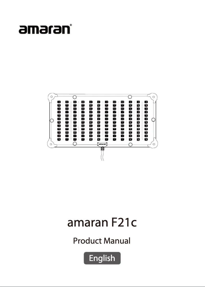 Image de la première page du manuel de l'appareil F21c