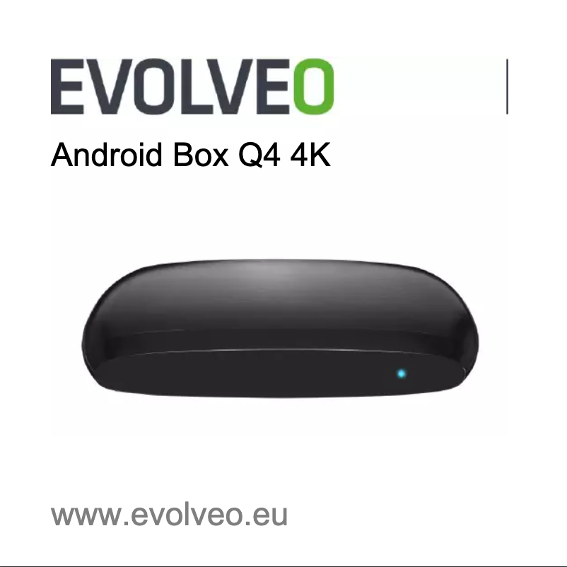 Page 1 de la notice Manuel utilisateur Evolveo ANDBOX-Q4-4K