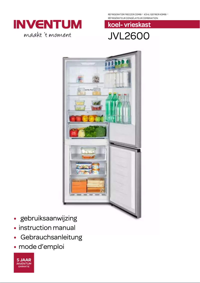 Page n°1 - Manuel utilisateur Inventum JVL2600