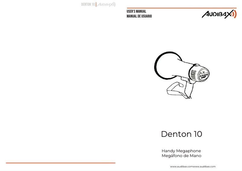 Image de la première page du manuel de l'appareil Denton 10