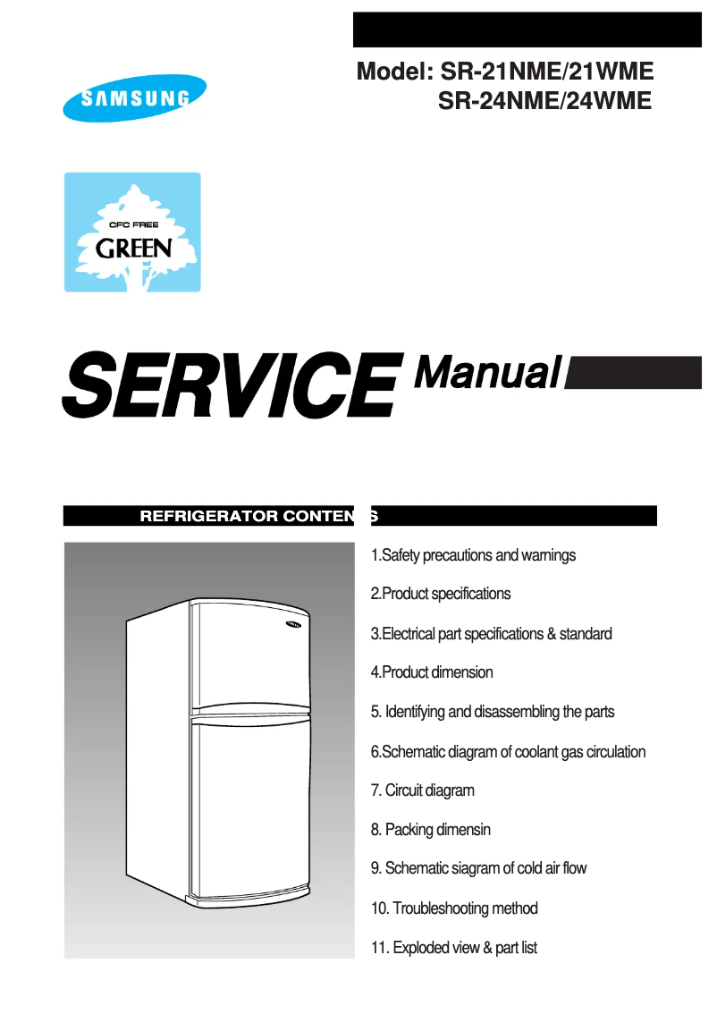 Page n°1 - Manuel utilisateur Samsung SR-24NME