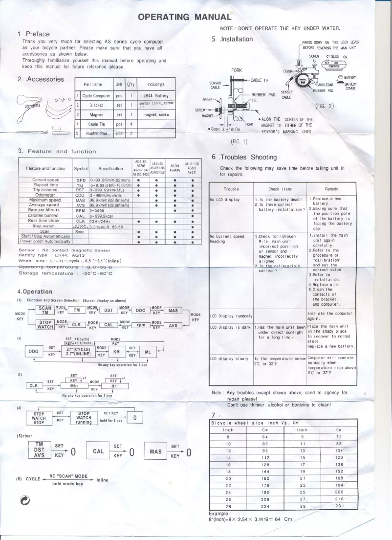 Page 1 de la notice Manuel utilisateur Assize AS-820