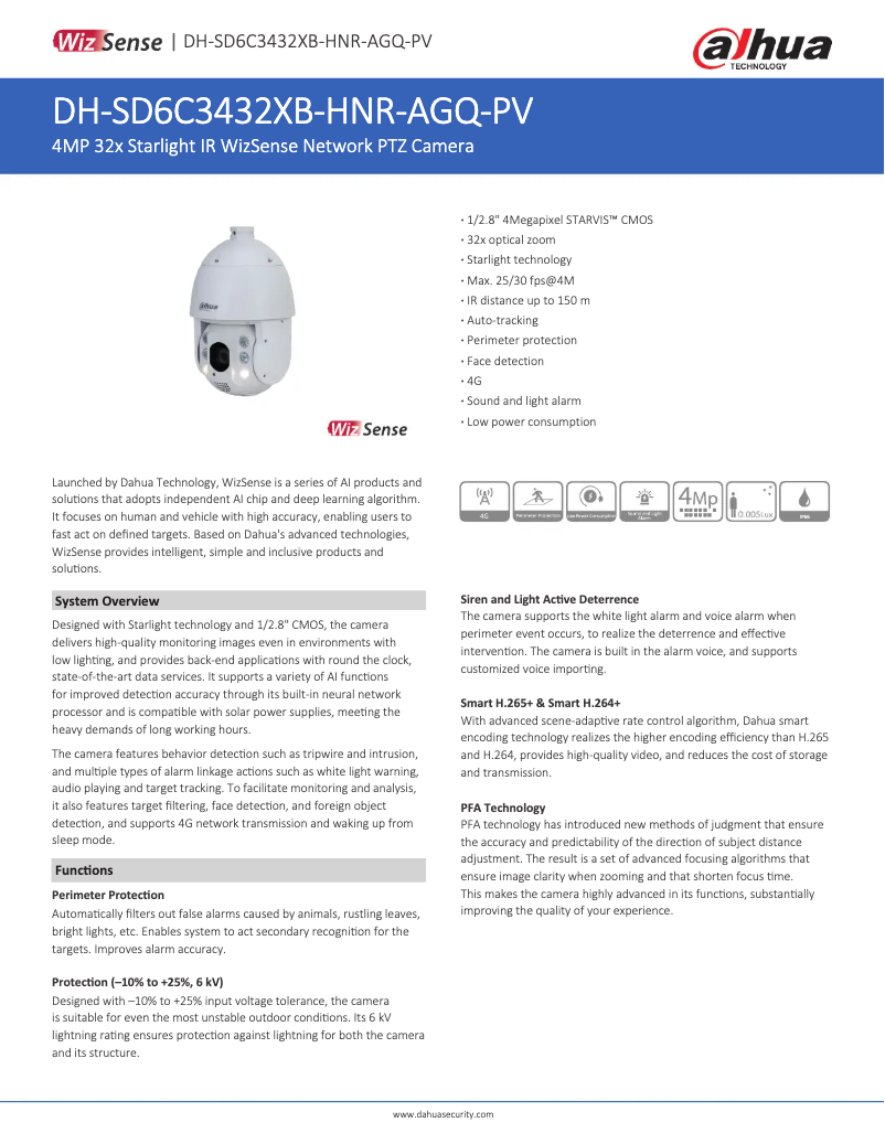 Image de la première page du manuel de l'appareil SD6C3432XB-HNR-AGQ-PV