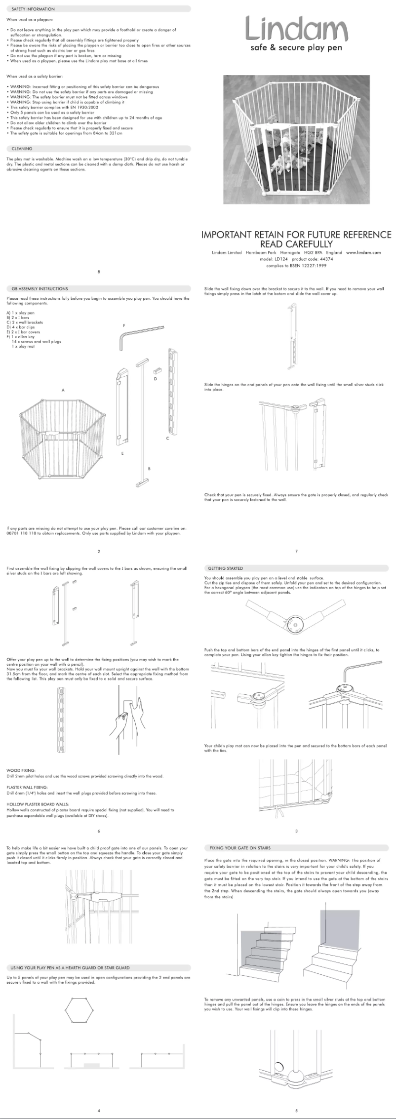 Image de la première page du manuel de l'appareil LD124