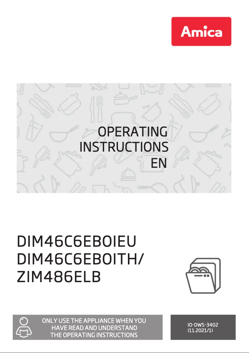 Page 1 de la notice Manuel utilisateur Amica ZIM486ELB