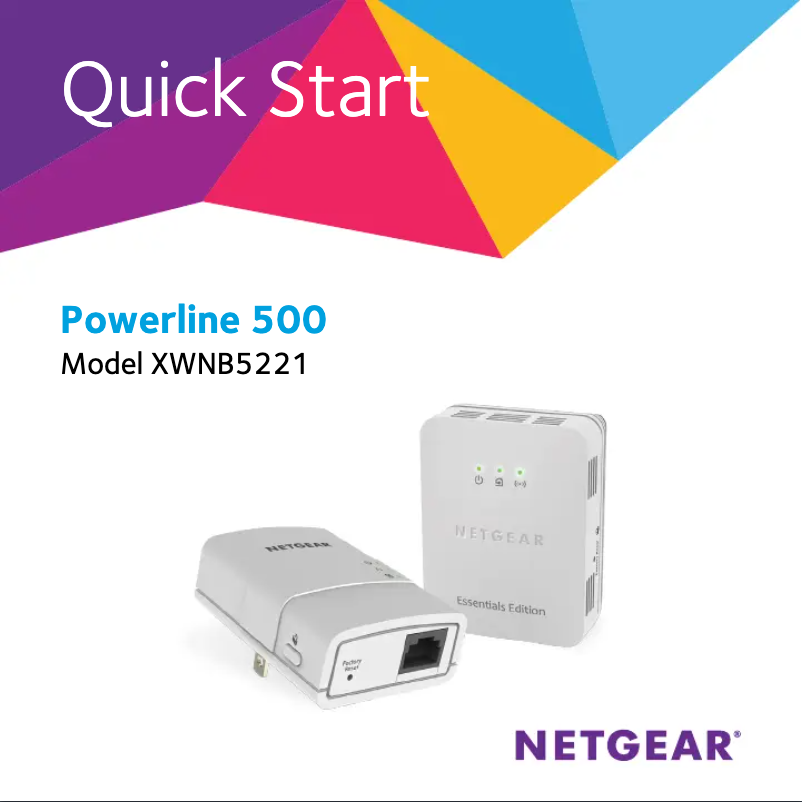 Page n°1 - Guide d'installation Netgear XWNB5221