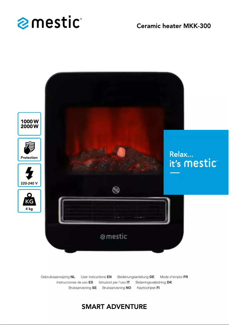 Page 1 de la notice Manuel utilisateur Mestic MKK-300
