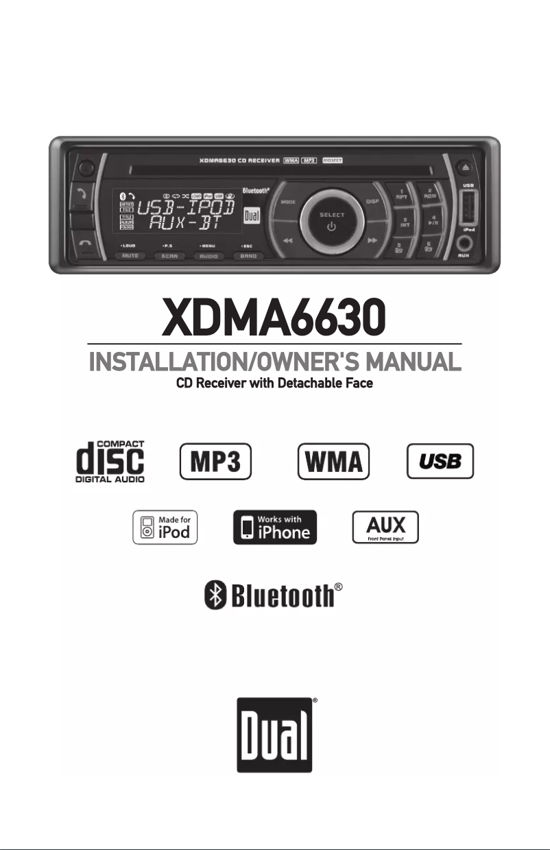 Page n°1 - Manuel utilisateur Dual XDMA6630