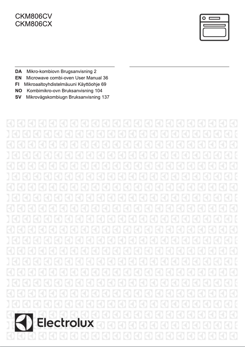 Page 1 de la notice Manuel utilisateur Electrolux CKM806CV