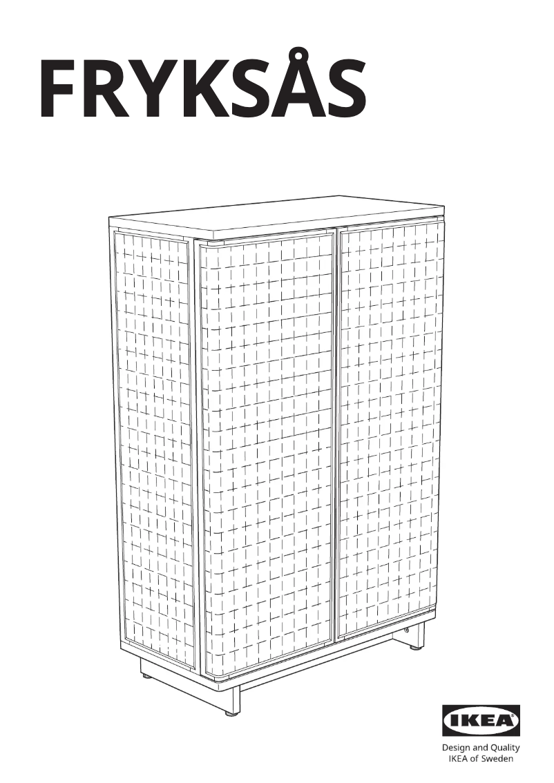 Image de la première page du manuel de l'appareil FRYKSÅS 405.740.96