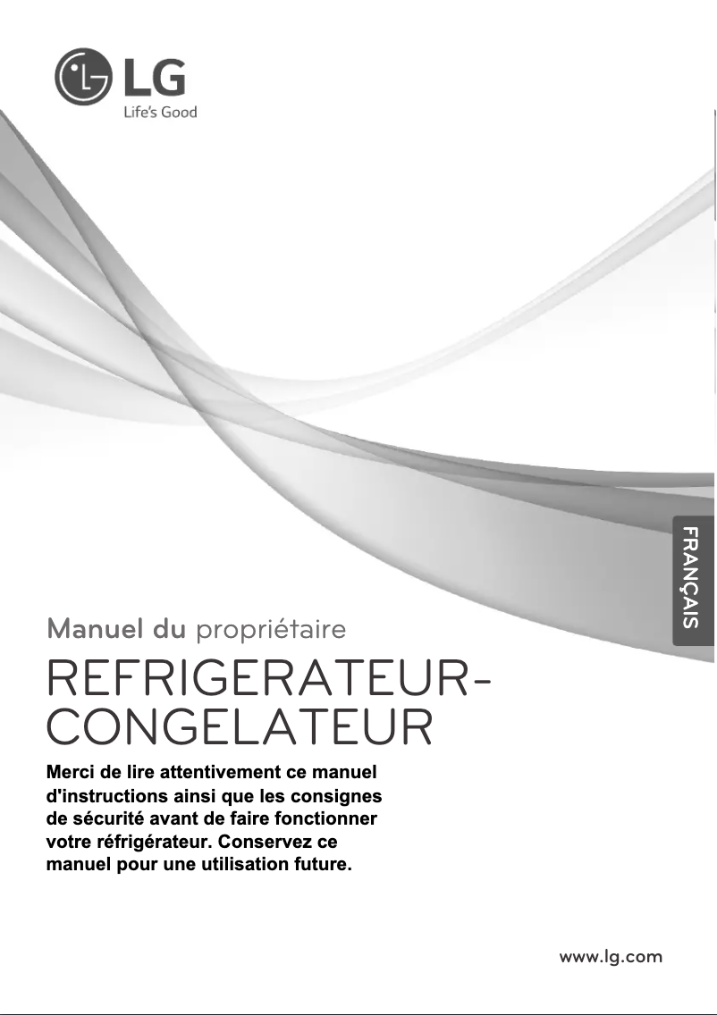 Image de la première page du manuel de l'appareil GRF7848SC