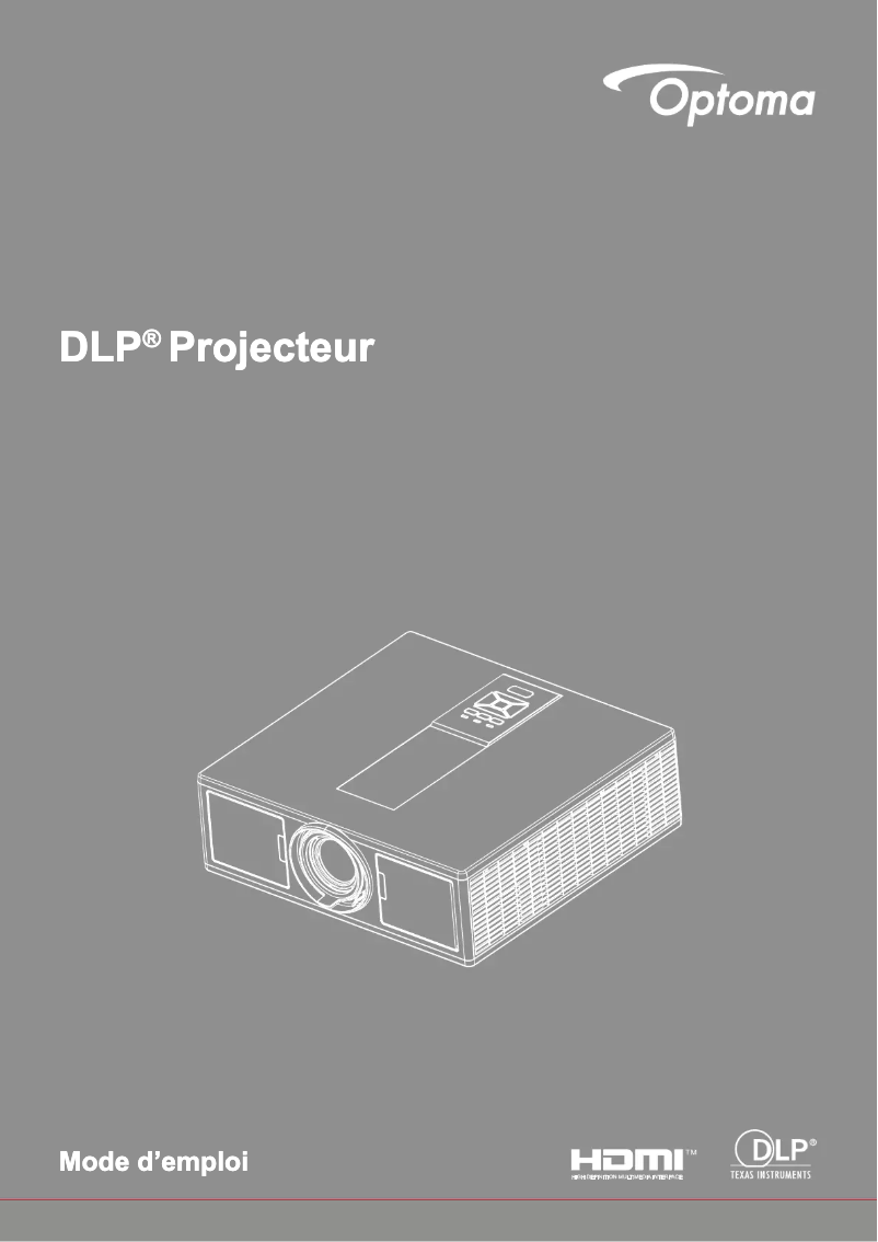 Page n°1 - Manuel utilisateur Optoma ZW500T-W