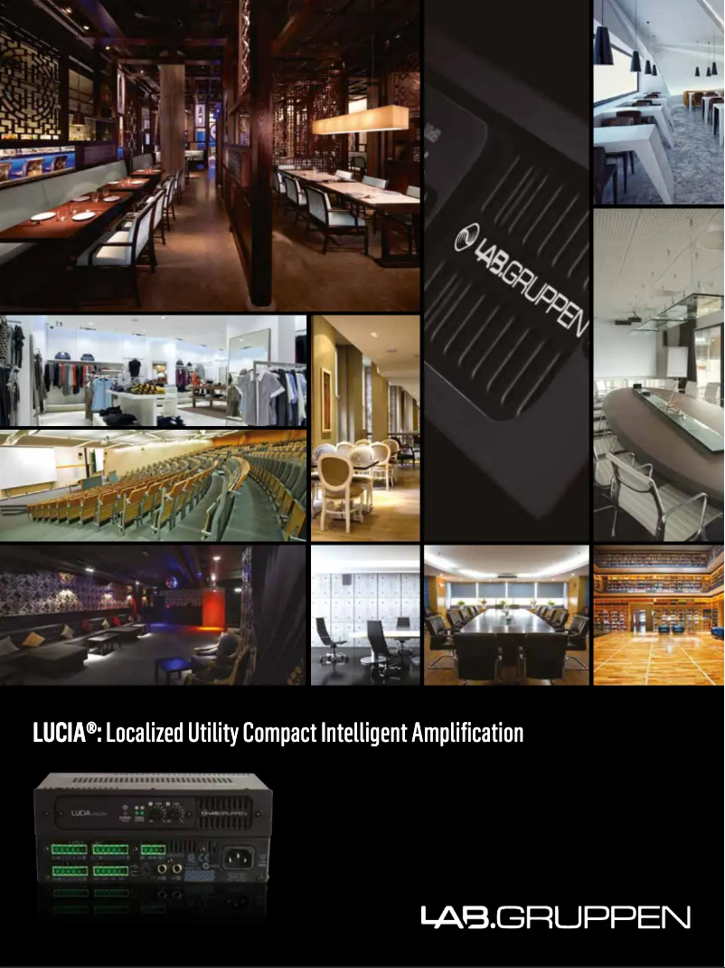 Página 1 del manual Folleto Lab Gruppen LUCIA 240/2