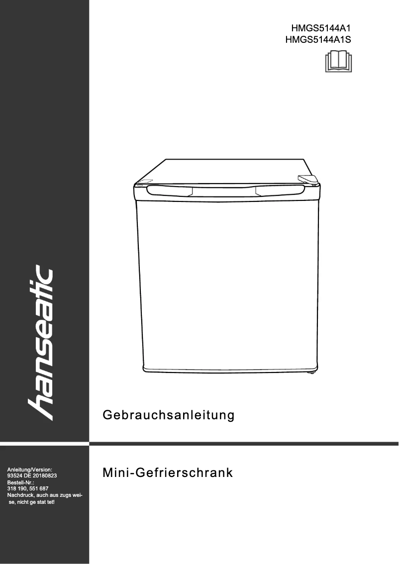 Page 1 de la notice Manuel utilisateur Hanseatic HMGS5144A1