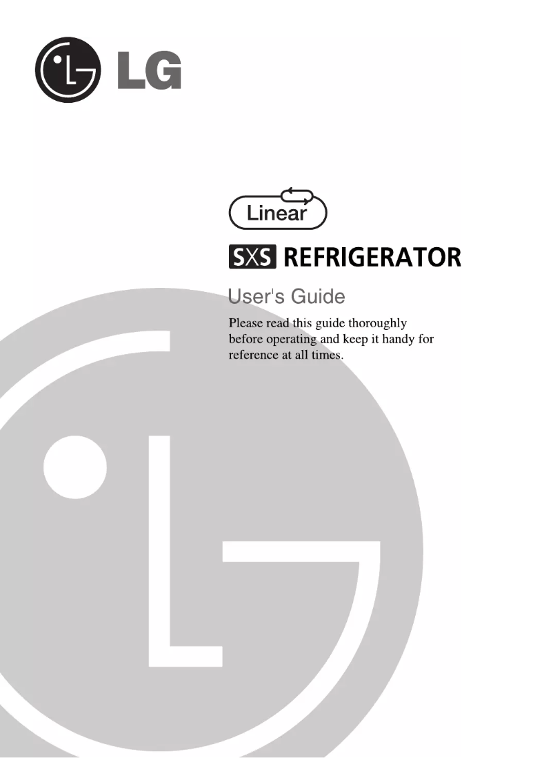 Page n°1 - Manuel utilisateur LG GR-L247CKPV