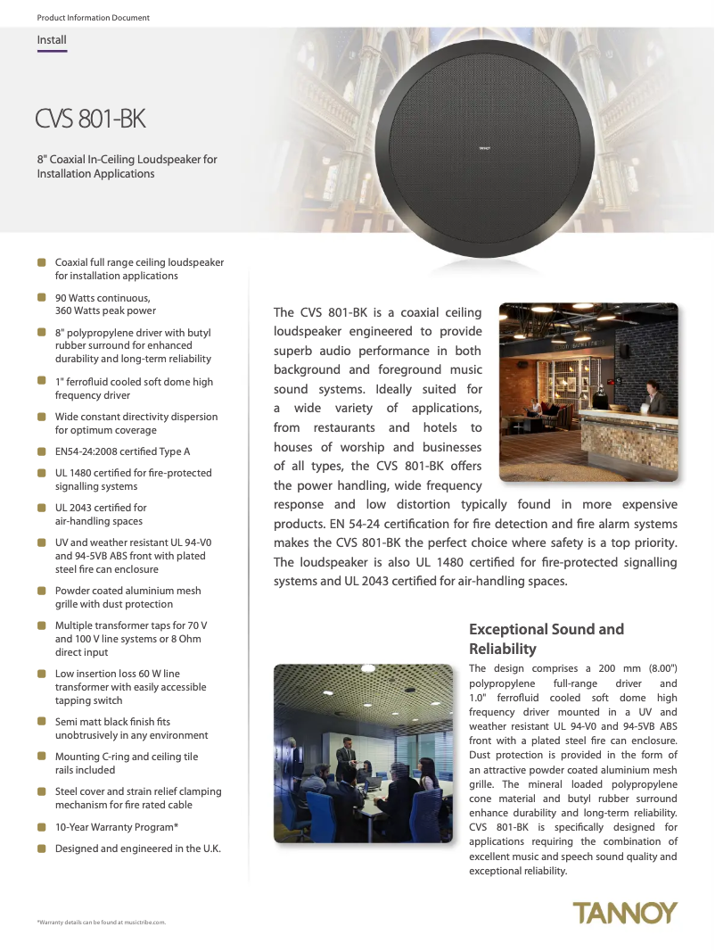 Image de la première page du manuel de l'appareil CVS 801