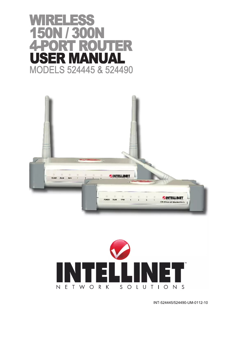 Página 1 del manual Manual de usuario Intellinet Wireless 300N