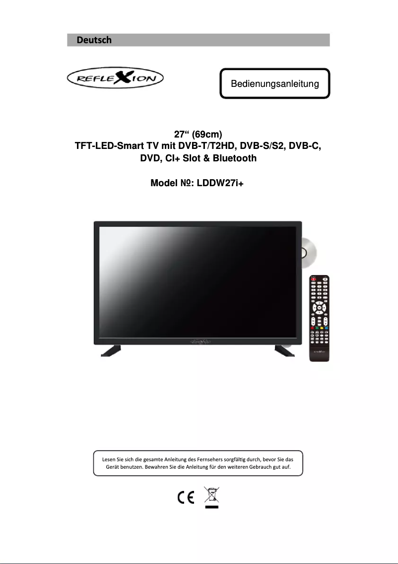 Página 1 del manual Manual de usuario Reflexion LDDW27I+