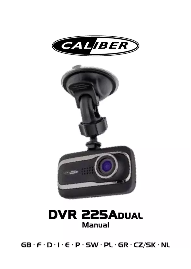 Page 1 de la notice Manuel utilisateur Caliber DVR225A