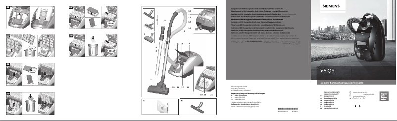 Página 1 del manual Manual de usuario Siemens VSQ5ACM1