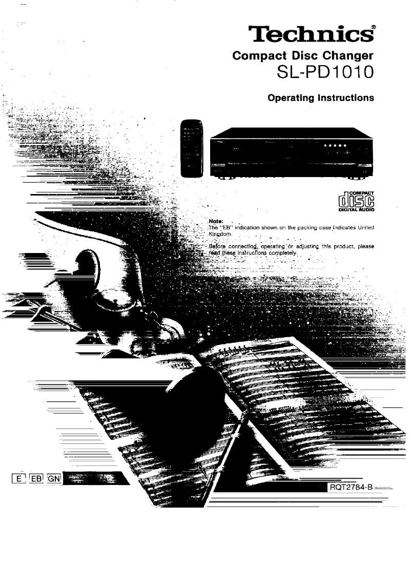 Page n°1 - Manuel utilisateur Panasonic SL-PD1010