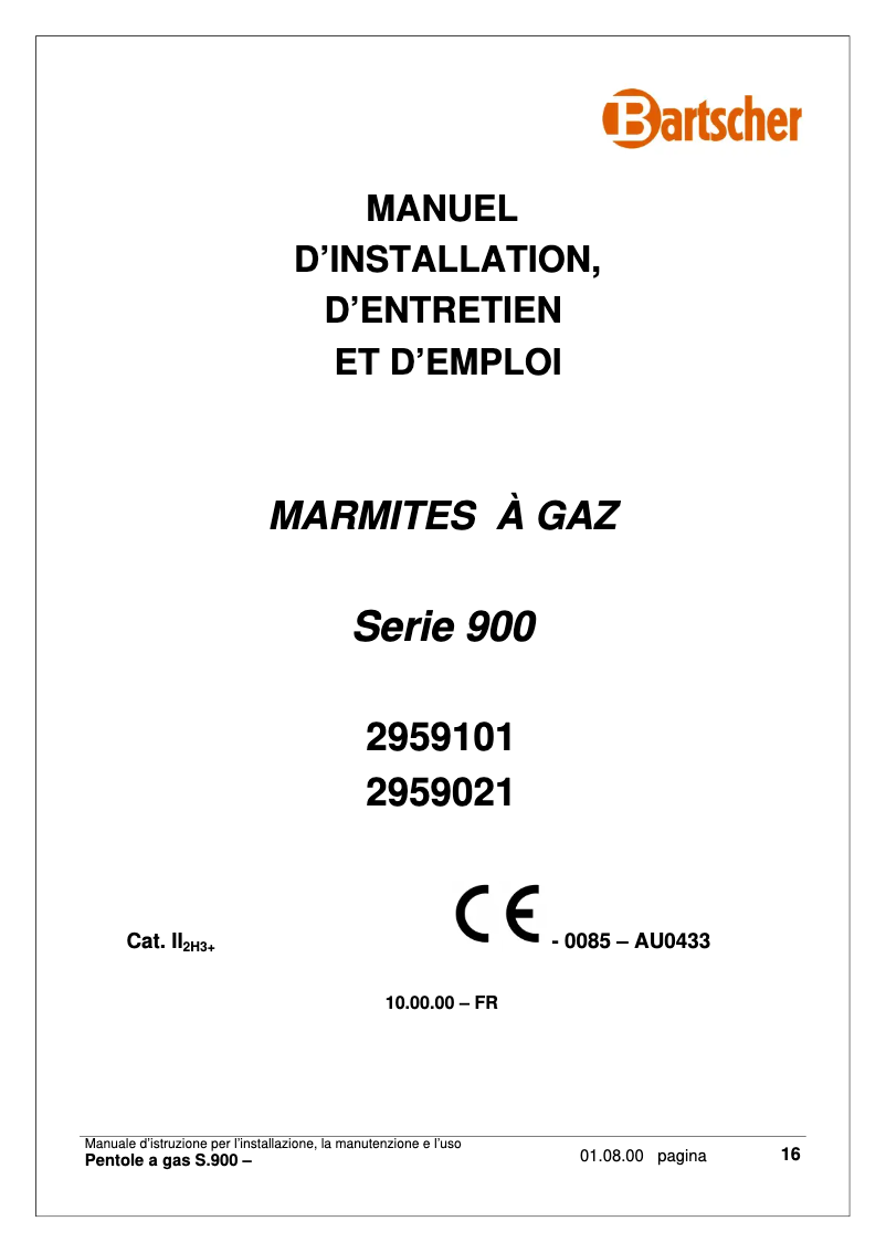 Image de la première page du manuel de l'appareil 296911