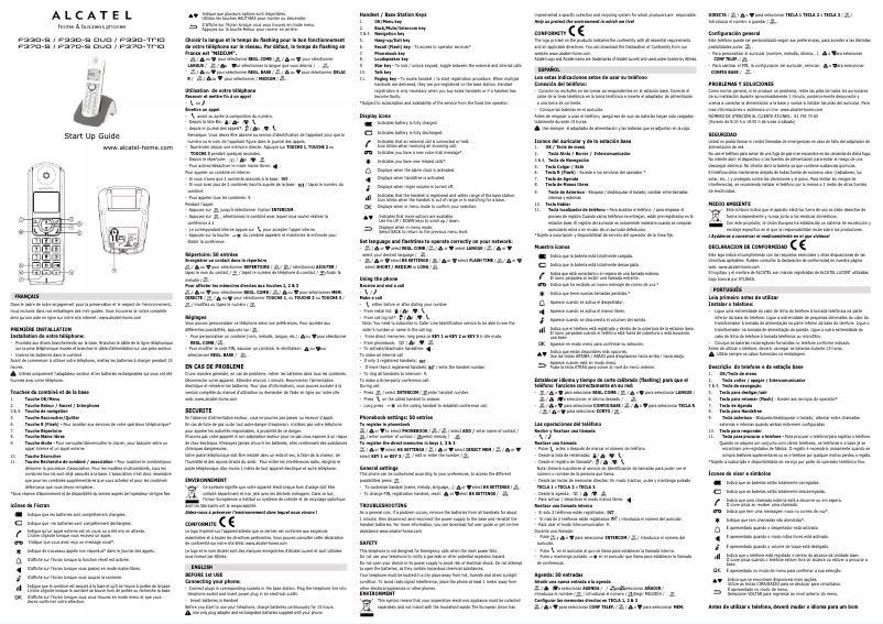 Image de la première page du manuel de l'appareil F330-S Duo
