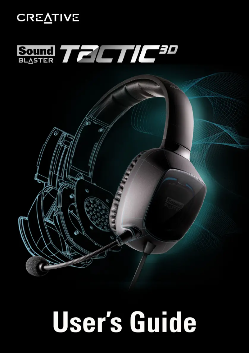 Page 1 de la notice Manuel utilisateur Creative Sound Blaster Tactic 3D Sigma