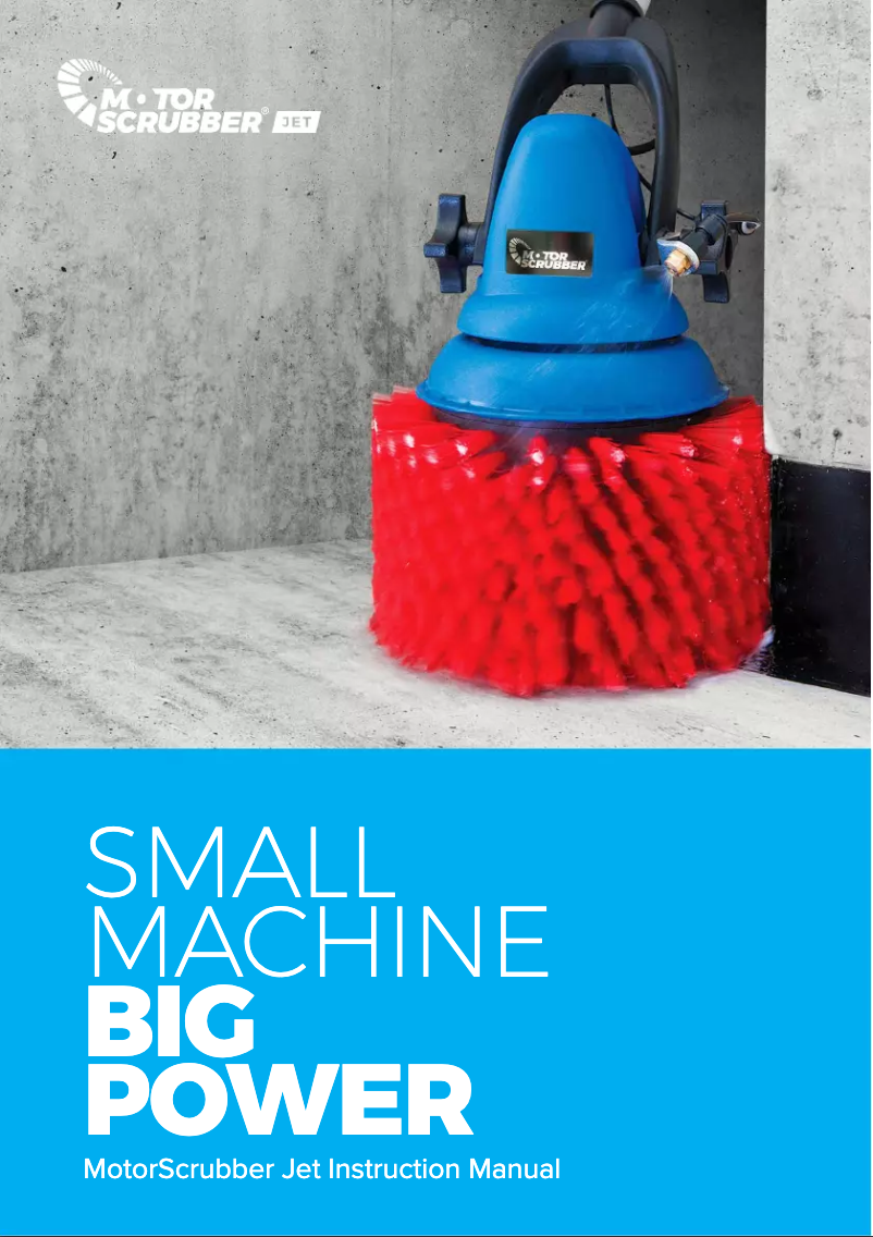 Page 1 de la notice Manuel utilisateur MotorScrubber MSJET3