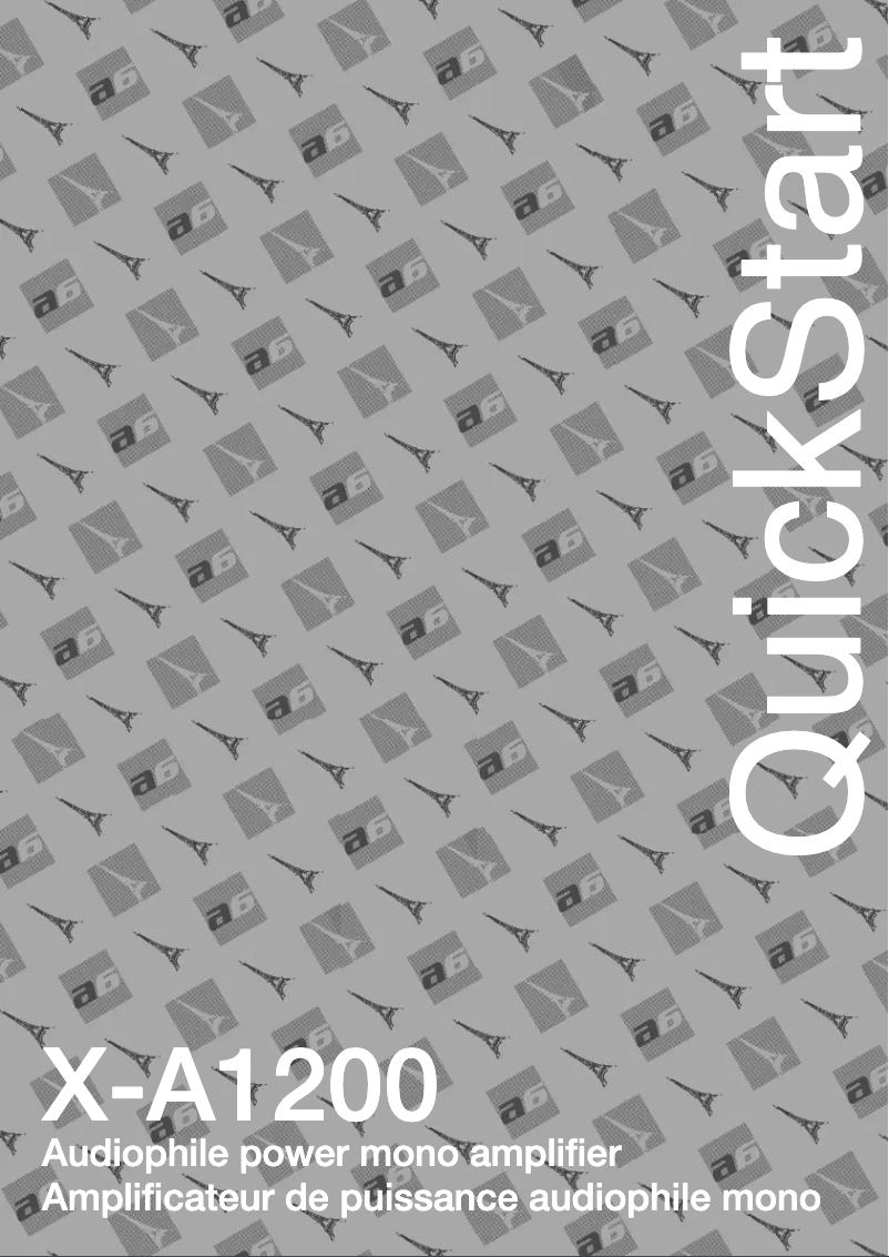 Page 1 de la notice Manuel utilisateur Advance X-A1200