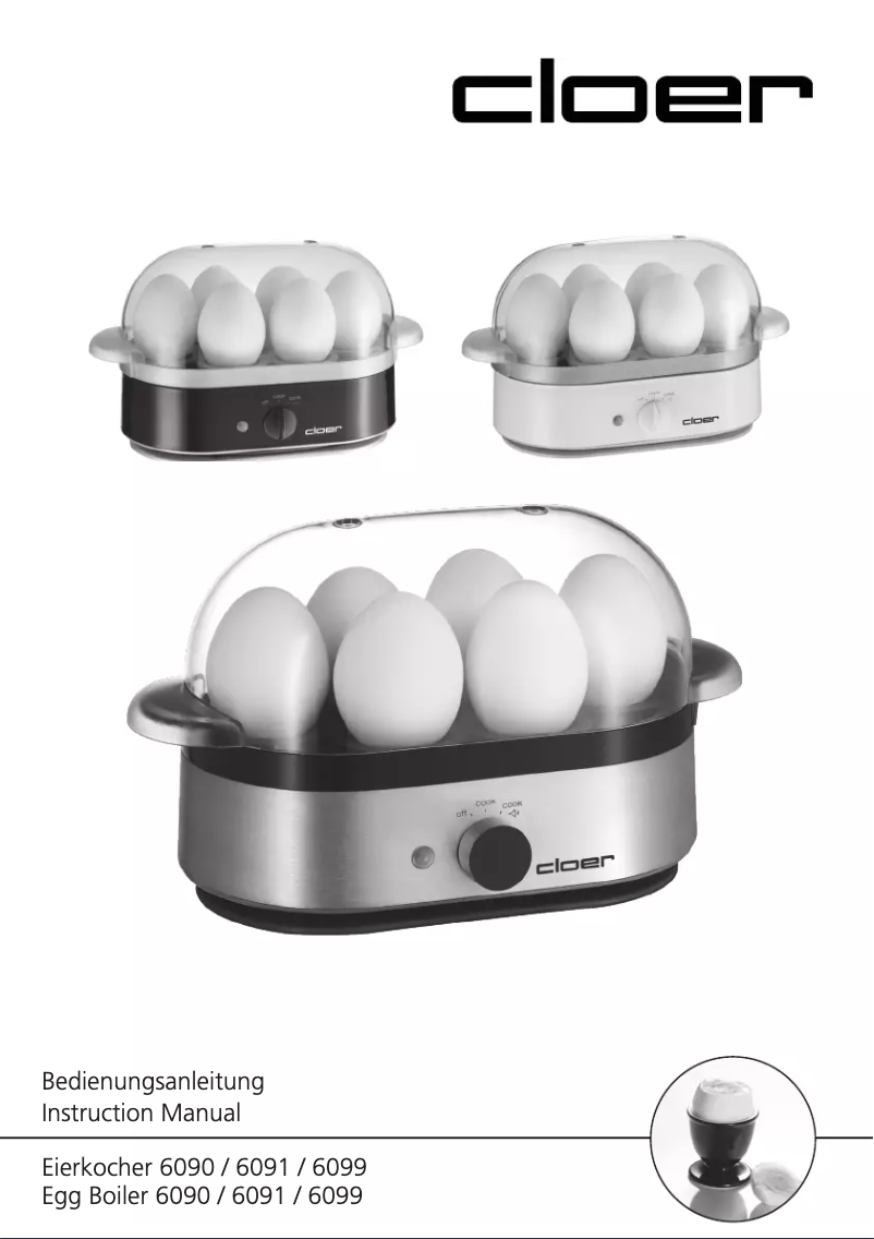Page 1 de la notice Manuel utilisateur Cloer 6091