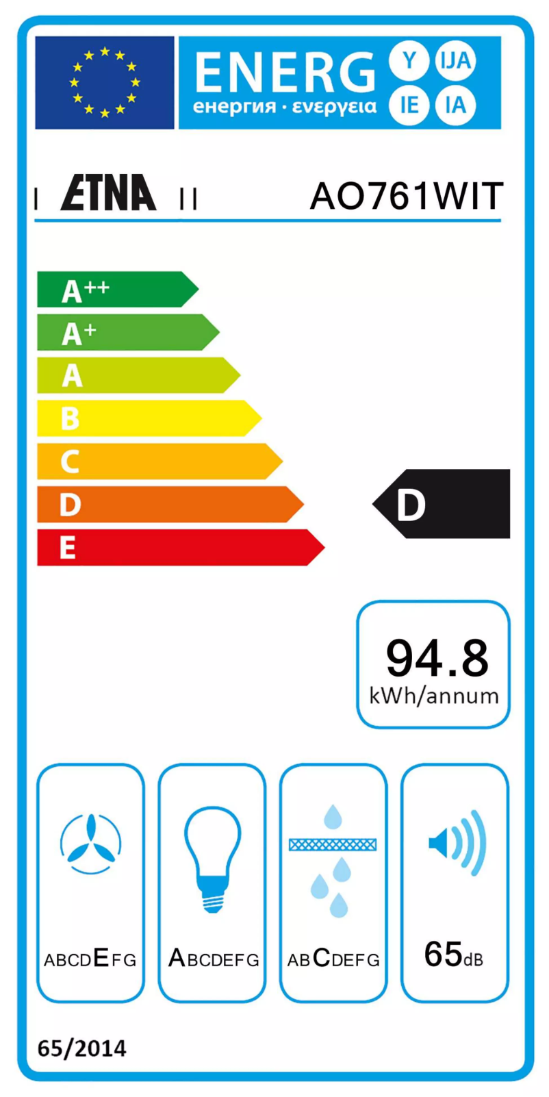 Image de la première page du manuel de l'appareil AO761WIT