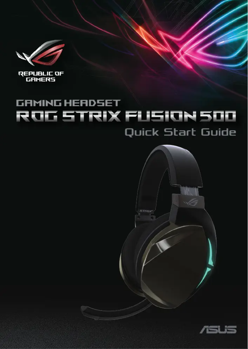 Page 1 de la notice Manuel utilisateur Asus ROG Strix Fusion 500